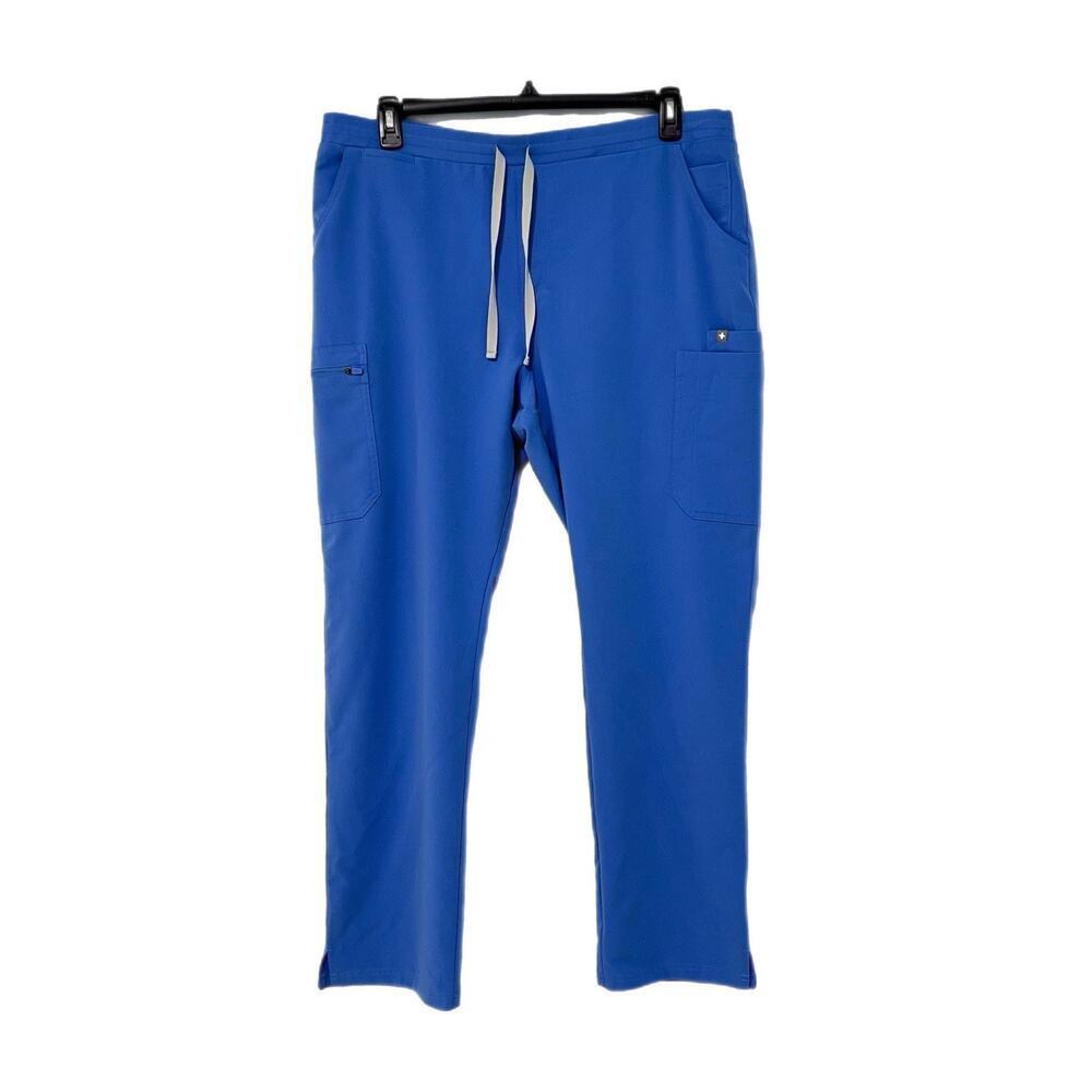 FIGS Technical Yola Skinny Straight Leg Scrub Pants Women's XL Ciel Blue TW2000R